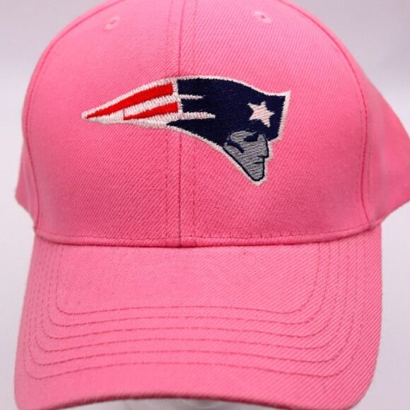 New England Patriots Pink Adjustable Baseball Cap Women's Fan Gear - Picture 1 of 8
